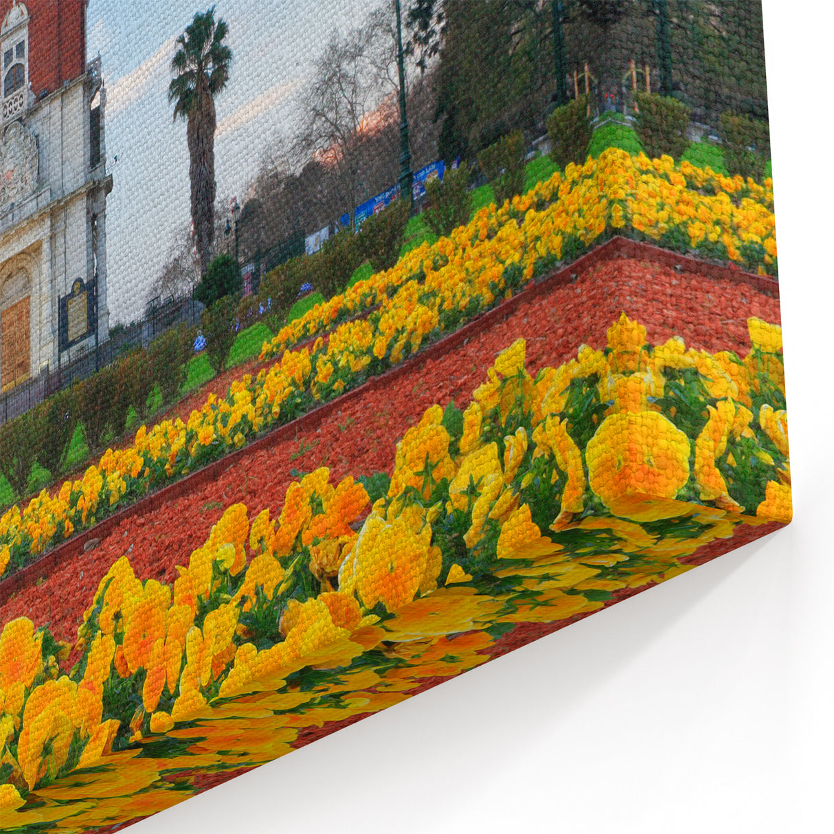 Buenos Aires Historic Tower in Bloom - Canvas Art Print