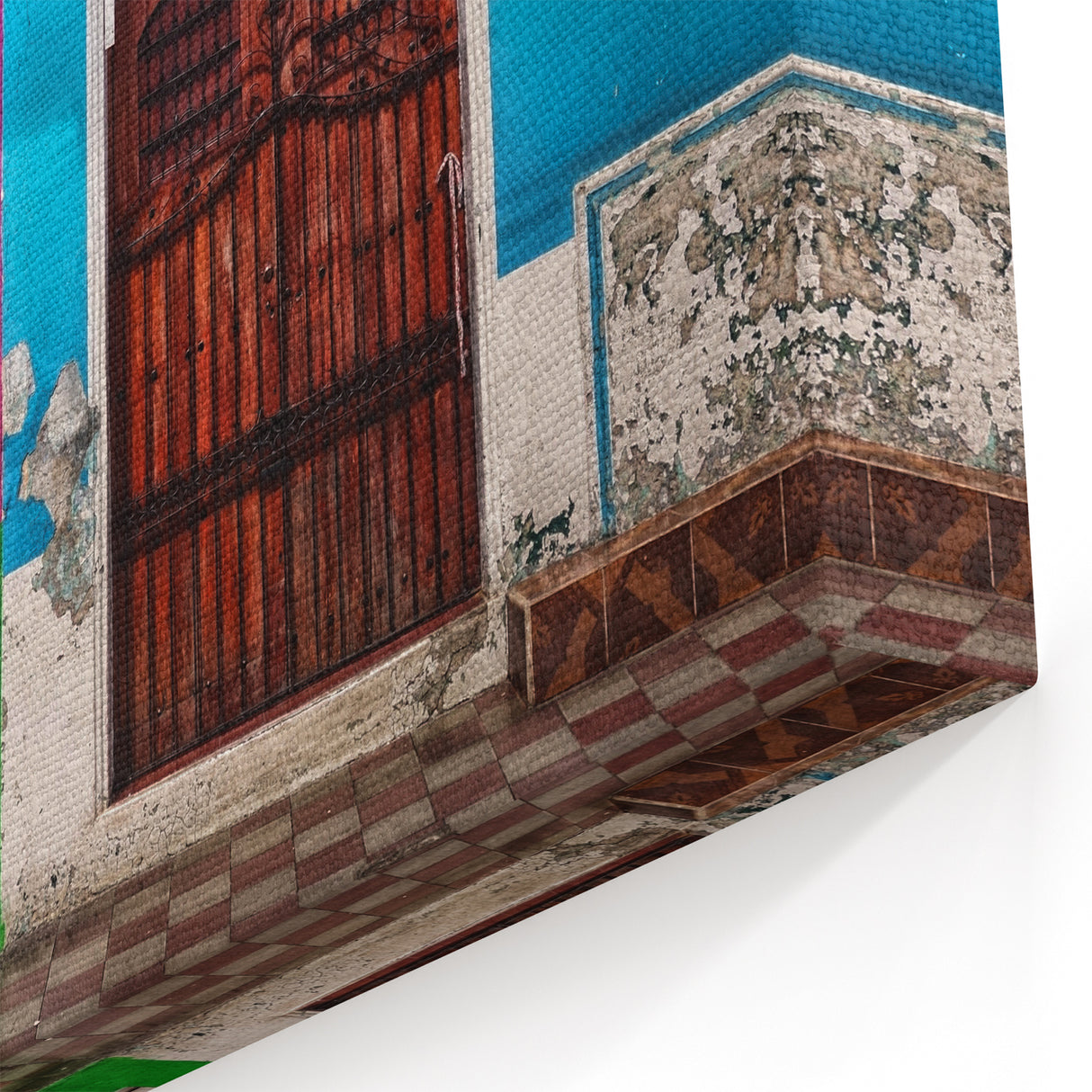 Colorful Nicaraguan Doors - Vibrant Street Art Canvas