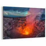 Nicaraguan Volcano Eruption - Fiery Landscape Canvas