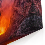 Nicaraguan Volcano Eruption - Fiery Landscape Canvas