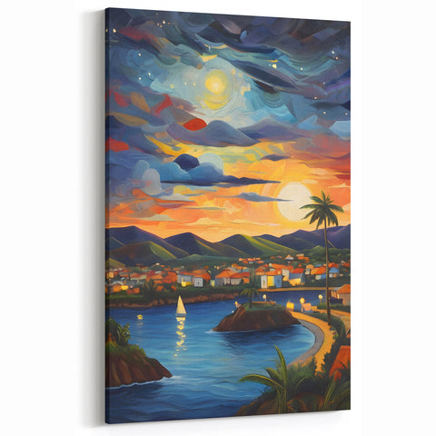 Unique Caribbean Beach Wall Art - Tropical Decor