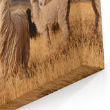 Llamas in Bolivian Field - Andean Wildlife Art