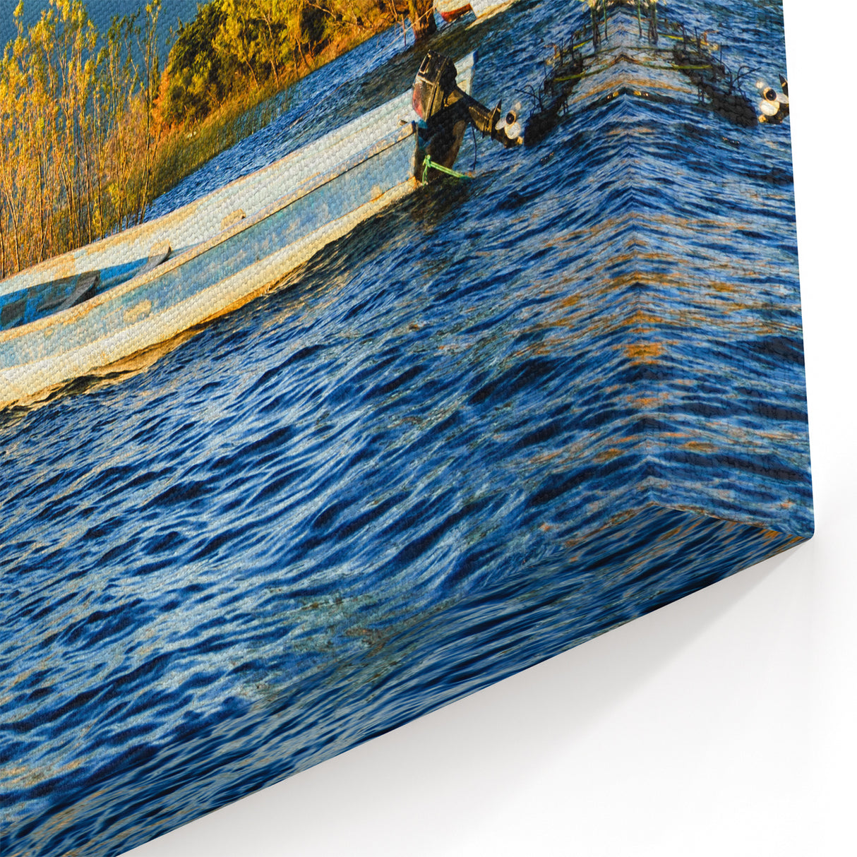 Nicaraguan Lake Boat Scene - Serene Water Canvas Art