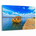 Reed Boats on Lake Titicaca - Cultural Bolivia Art