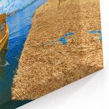 Reed Boats on Lake Titicaca - Cultural Bolivia Art