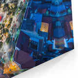 Urban Night Bolivia - Aerial Cityscape Wall Art