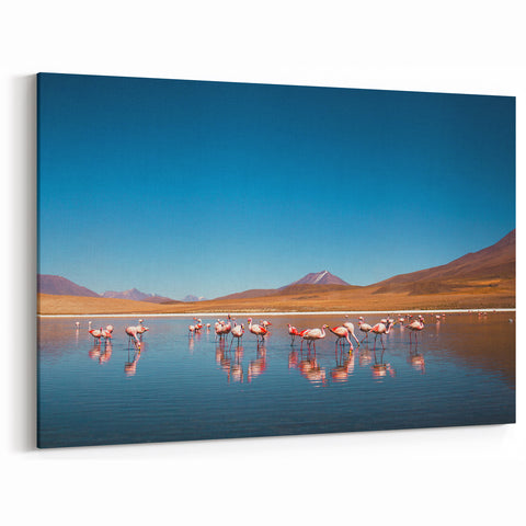 Flamingo Gathering in Bolivia - Nature Wall Art
