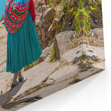 Bolivian Landscape Prints - Traditional Andean Women by Lake Titicaca