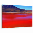 Andes Mountain Wall Art - Vibrant Red Lagoon in Bolivia’s Highlands