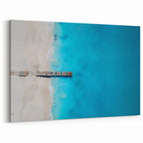 Tropical Island Decor - Tranquil Pier Panorama