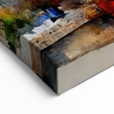 Middle Eastern Art – Watercolor Jerusalem Cityscape, Holy Land Art Print