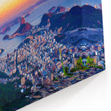 Brazilian Landscape Prints - Stunning Sunset Over Rio de Janeiro Skyline