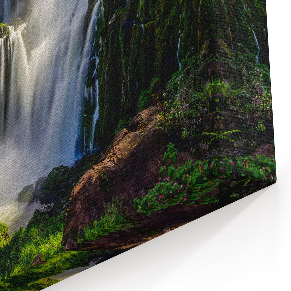 Amazon Rainforest Art - Majestic Waterfall Brazil Landscape Print