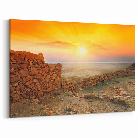 Israel Wall Art – Stunning Middle Eastern Jerusalem Sunrise Print