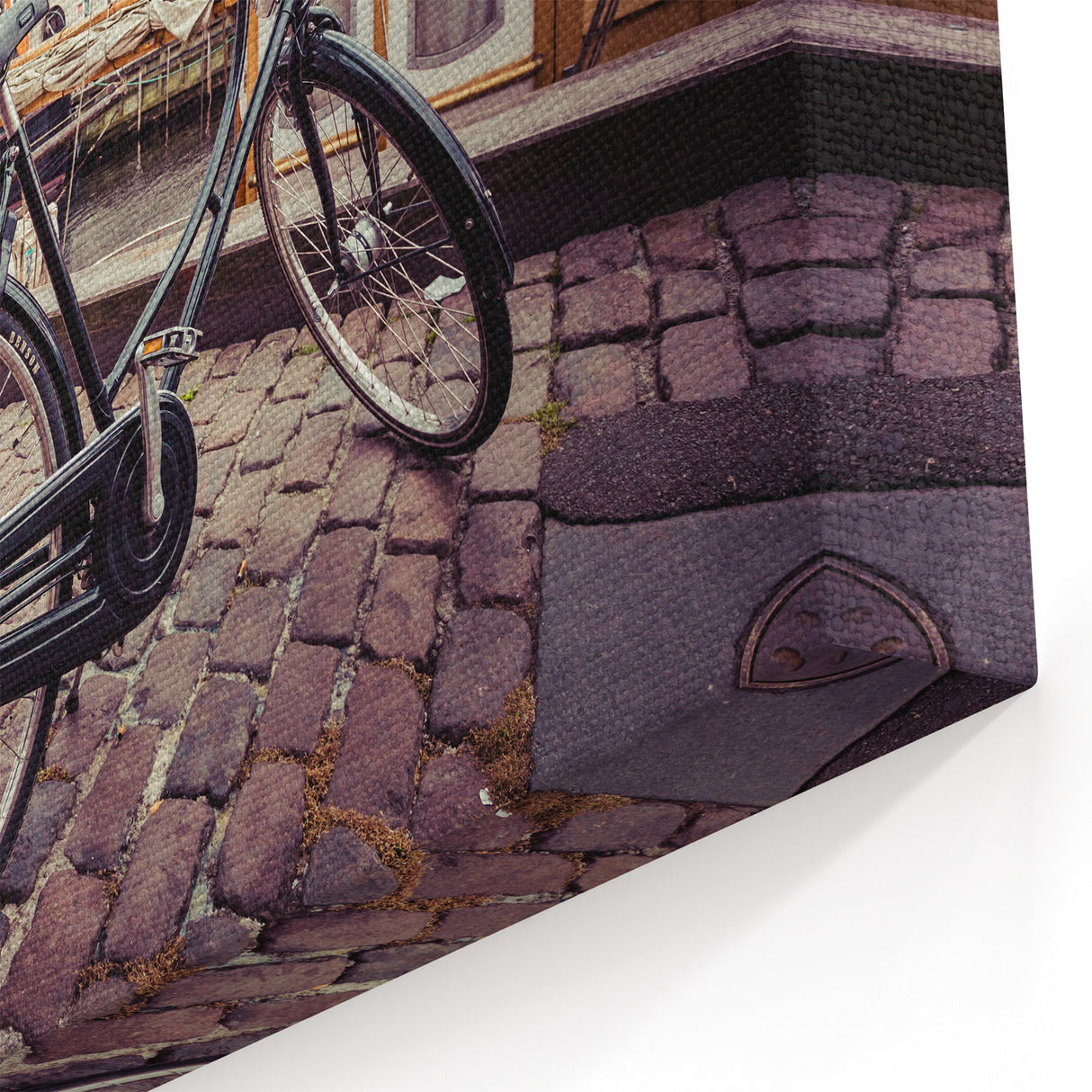 Denmark Wall Art - Copenhagen Canvas Prints with Bicycle Scene