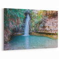 Scenic Israel Photography – Serene Waterfall Landscape Wall Art
