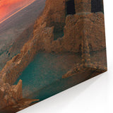 Holy Land Art – Dramatic Sunset Over Ancient Ruins Israel Wall Art