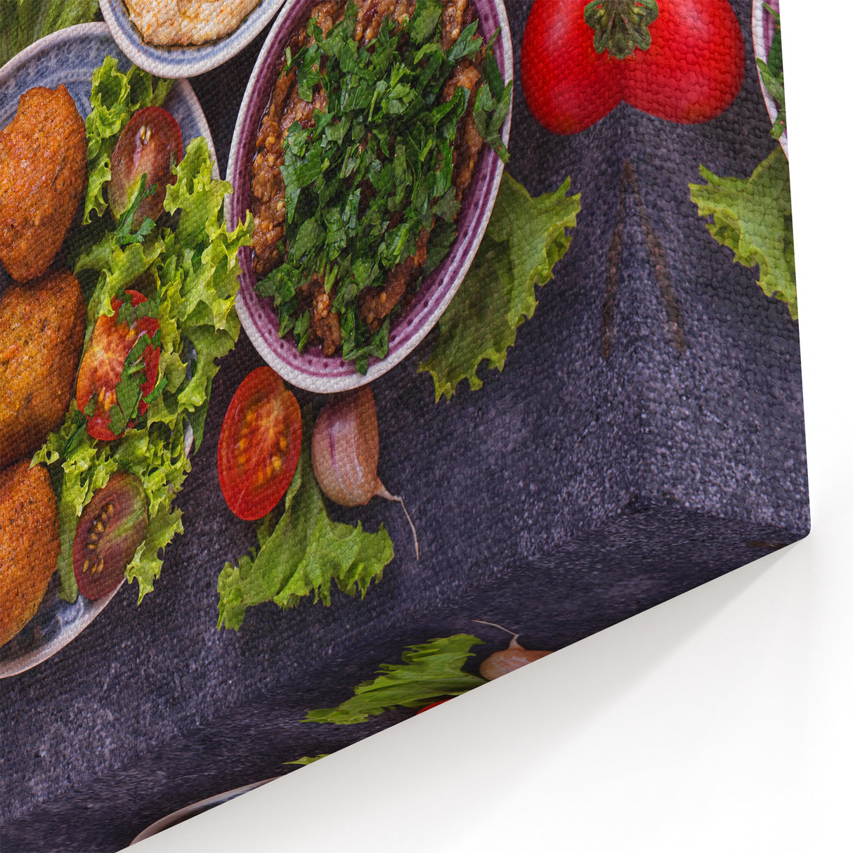 Middle Eastern Art – Traditional Israeli Cuisine Wall Art for Home Decor