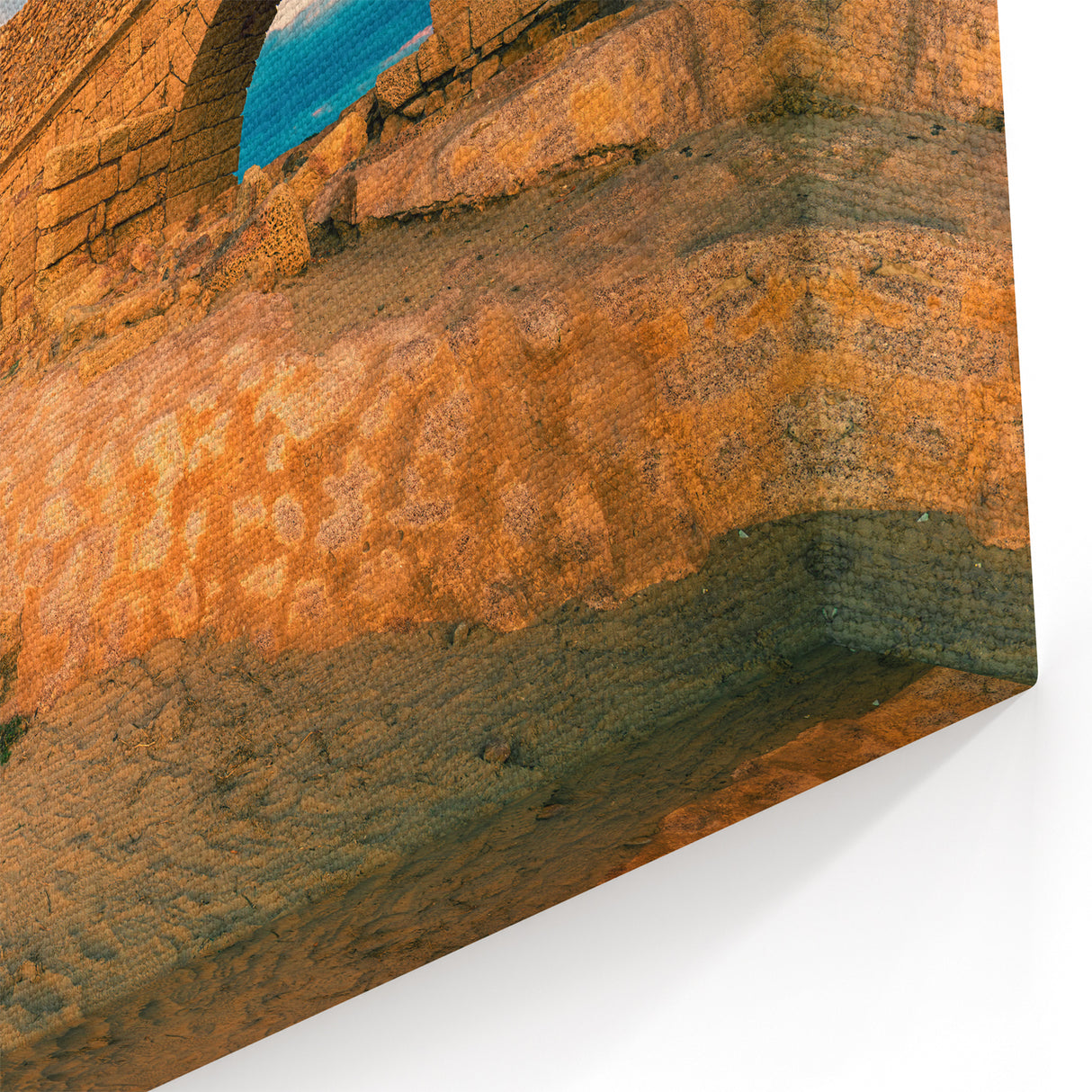 Middle Eastern Art – Ancient Aqueduct at Sunset Israel Wall Art