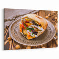 Middle Eastern Art – Traditional Israeli Pita Sandwich Wall Art