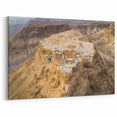 Holy Land Art – Aerial View of Masada Ruins Israel Wall Art
