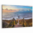 Danish Art Prints - Nordic Wall Decor of Coastal Stairway to the Sea