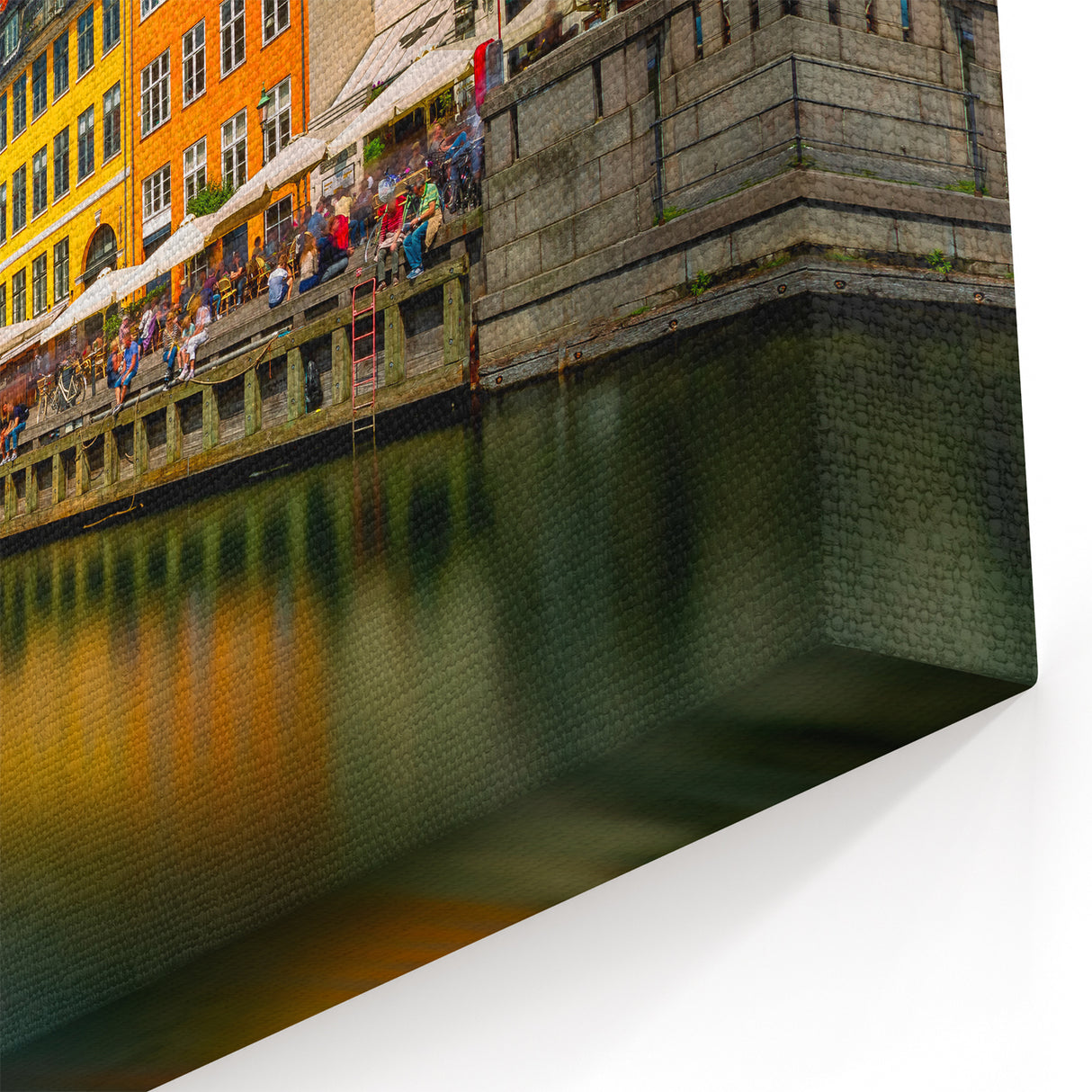 Copenhagen Canvas Prints - Nyhavn Harbor with Colorful Buildings