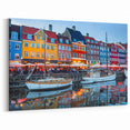 Copenhagen Canvas Prints - Vibrant Evening at Nyhavn Harbor