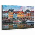 Denmark Wall Art - Danish Art Prints of Colorful Nyhavn Reflections