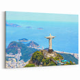 Brazil Wall Art - Christ the Redeemer Overlooking Rio Landscape Print