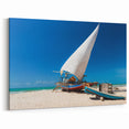 Brazilian Beach Sailboat - South America Scenery Art