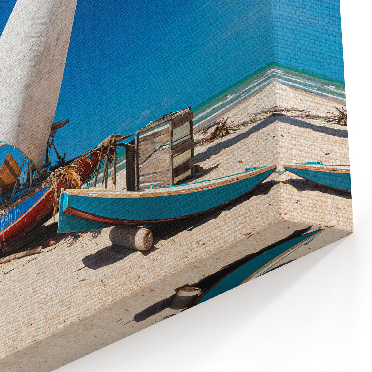 Brazilian Beach Sailboat - South America Scenery Art