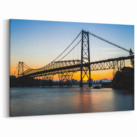 Sunset Silhouette - Brazilian Bridge Wall Art
