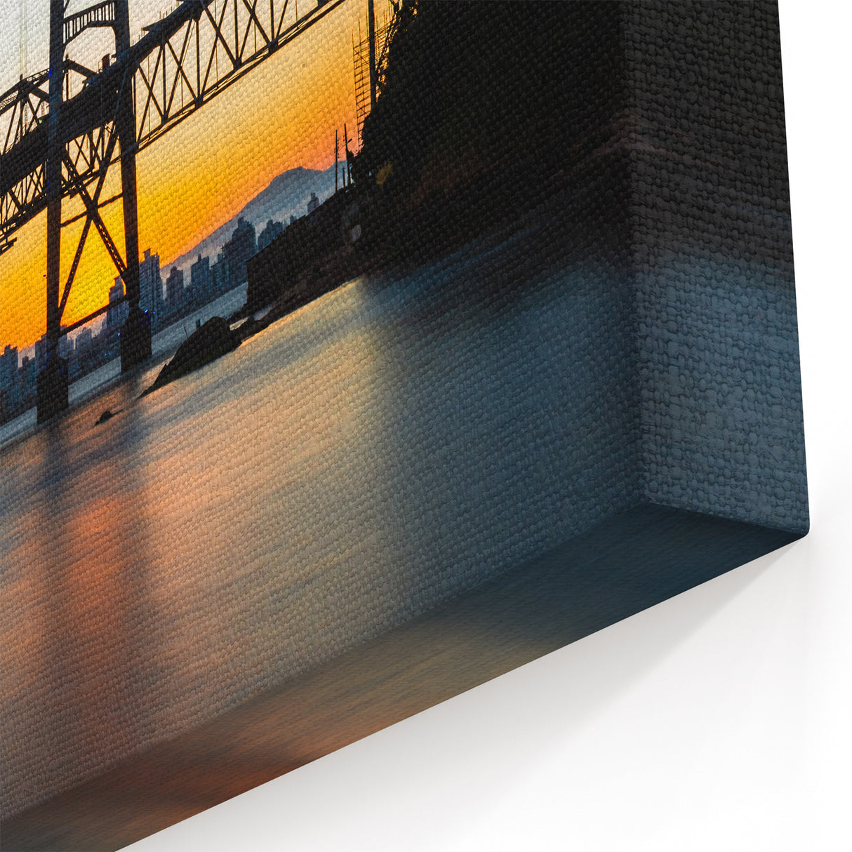 Sunset Silhouette - Brazilian Bridge Wall Art