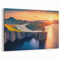 Nordic Landscape Paintings – Danish Coastal Sunset for Wall Decor