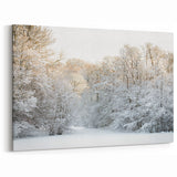 Nordic Nature Paintings – Scenic Winter Forest for Scandinavian Decor