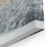 Nordic Nature Paintings – Scenic Winter Forest for Scandinavian Decor