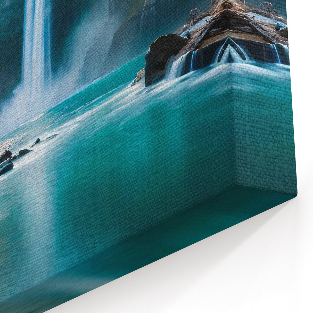 Waterfall Oasis – Tranquil Brazil Wall Art and Amazon Rainforest Decor