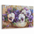 Pansy Wall Art – Botanical Flower Prints for Elegant Home Decor