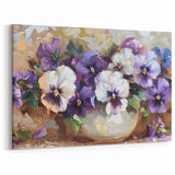Pansy Wall Art – Botanical Flower Prints for Elegant Home Decor