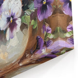 Pansy Wall Art – Botanical Flower Prints for Elegant Home Decor