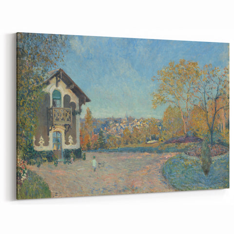 Alfred Sisley Art: French Countryside Home Impressionist Canvas Print