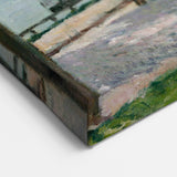 Alfred Sisley Art: Tree-Lined River Path Impressionist Canvas Print