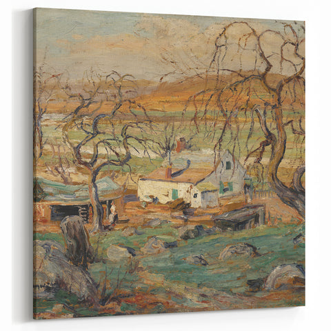 Alfred Sisley Art: Rustic French Countryside Home Canvas Print