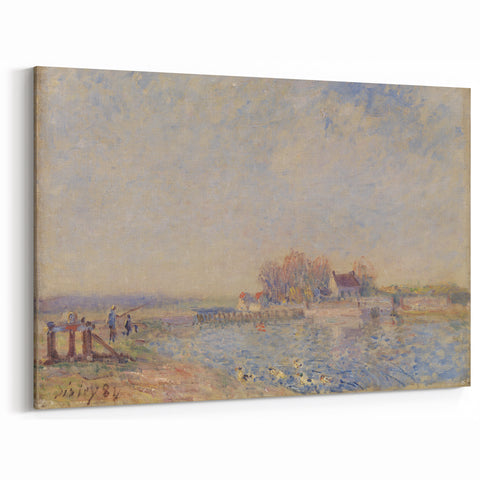 Alfred Sisley Art - Impressionist French Countryside Painting on Canvas