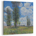 Alfred Sisley Art - Vibrant French Landscape with Trees Canvas Print
