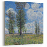 Alfred Sisley Art - Vibrant French Landscape with Trees Canvas Print