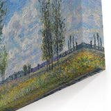 Alfred Sisley Art - Vibrant French Landscape with Trees Canvas Print