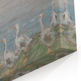 Alfred Sisley Art - Pastoral River Scene with Geese Impressionist Print