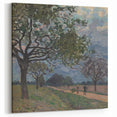 Alfred Sisley Art - Scenic Countryside Path with Trees Canvas Print